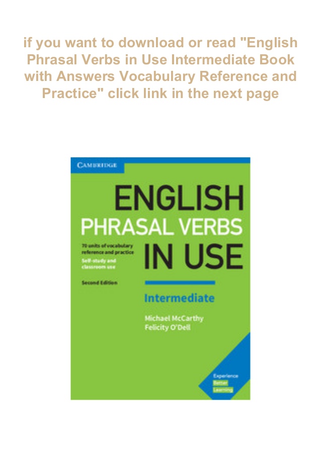 phrasal verbs text pdf